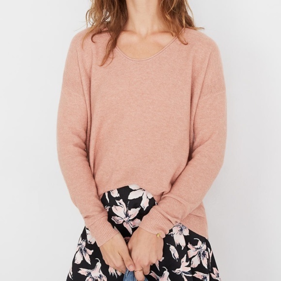 Madewell Pink Kimball Knit Pullover - Picture 1 of 5